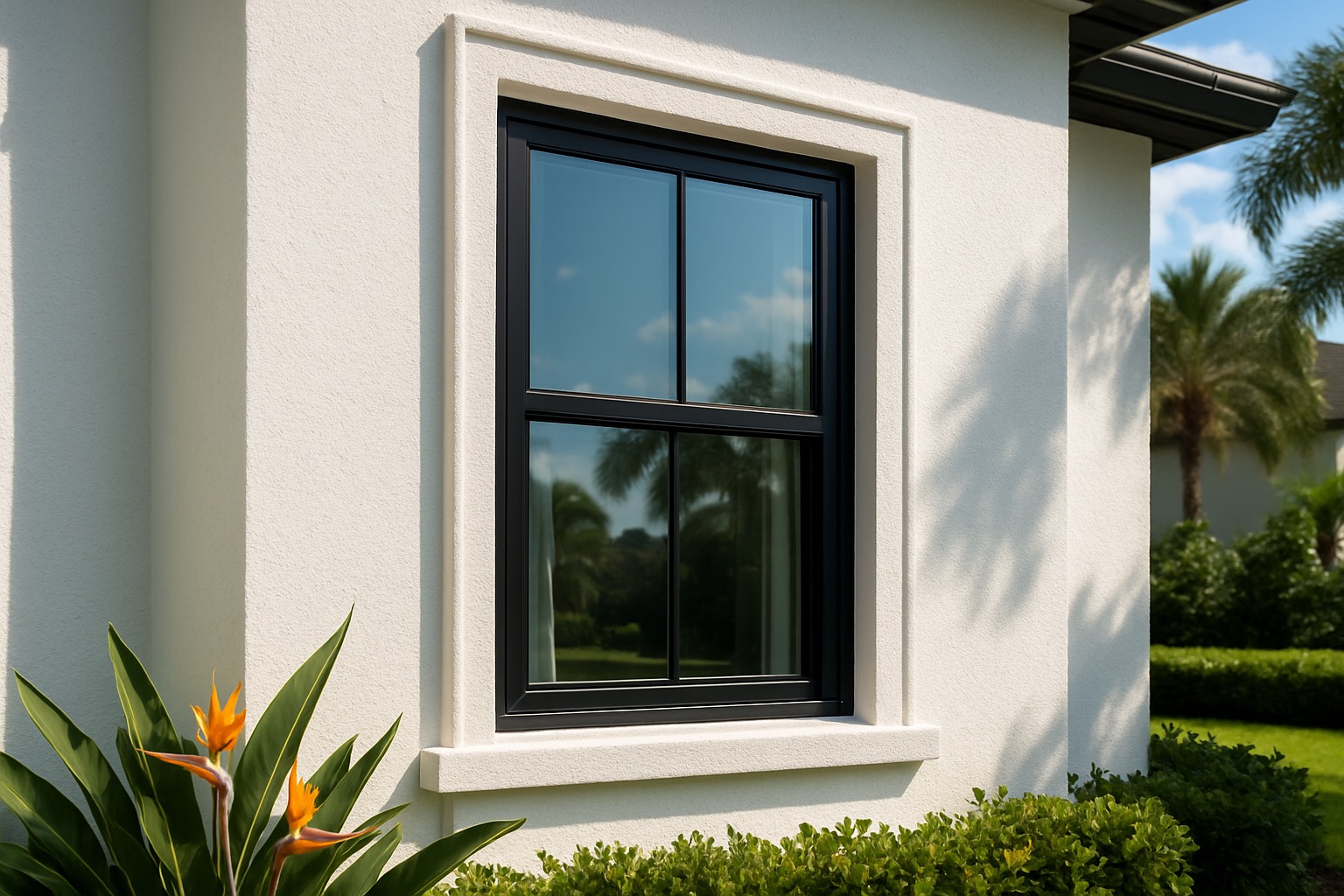 Single-hung impact window in Orlando, FL